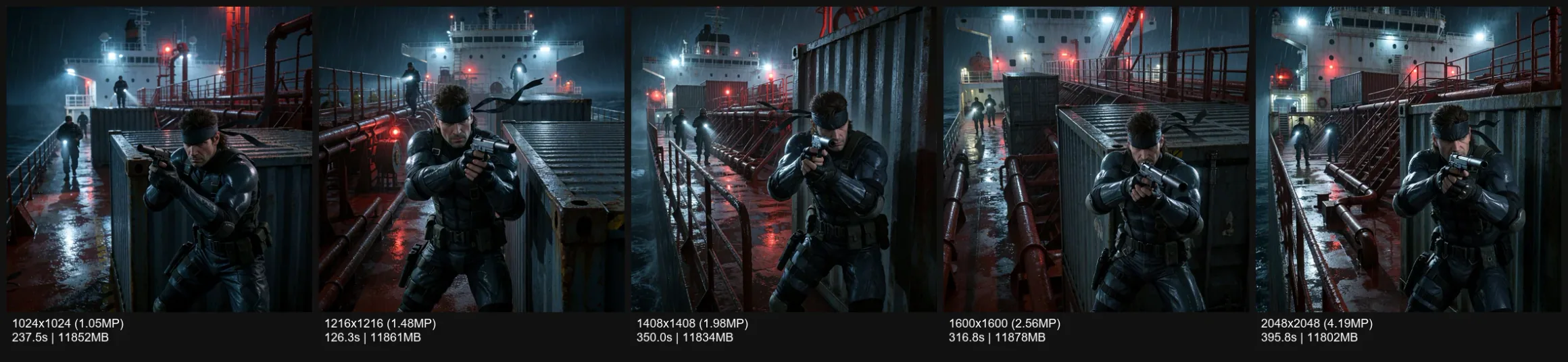 Solid Snake Resolution Grid