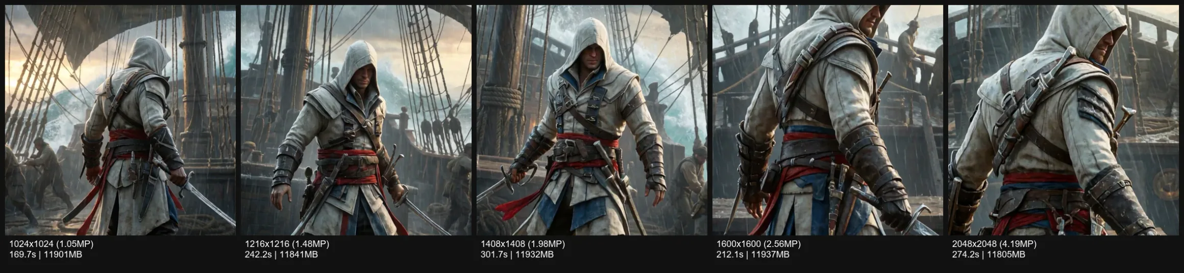 Edward Kenway Center Detail Grid